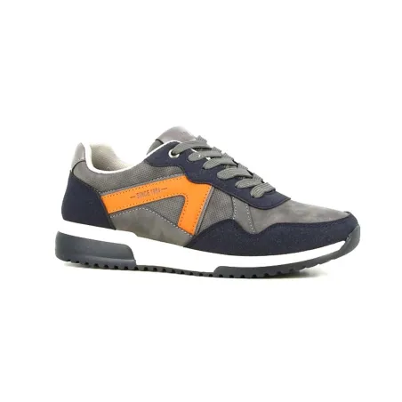 Baskets Homme Gris et Noir en Synthétique - Tige Basse