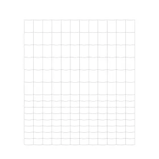 Grillage Rempart Lourd Galvanisé 2x50m - Mailles Progressives 15cm