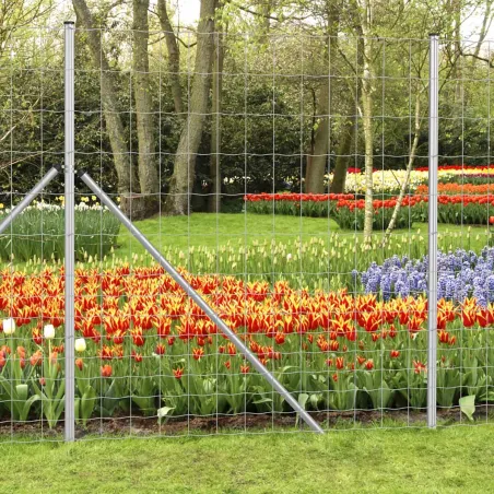 Grillage Rempart Lourd Galvanisé 2x50m - Mailles Progressives 15cm
