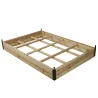 Carré potager bois avec housse PVC 115 x 80 x 54 cm