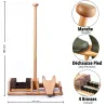 Paillasson tire-bottes avec brosses polypropylène et mât d'appui 90 cm