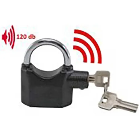 Cadenas Alarme Anti-Vol 110 dB - Étanche et Résistant