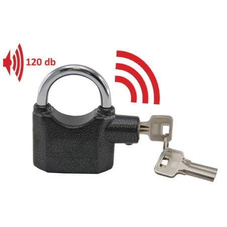 Cadenas Alarme Anti-Vol 110 dB - Étanche et Résistant