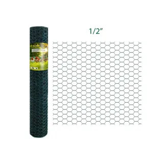 Filet Hexa Plasti Vert - Maille 13 - Hauteur 1m - 25m linéaires