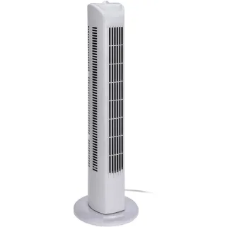 Ventilateur tour pivotant 45W - 80 cm - 3 vitesses - Blanc