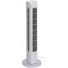 Ventilateur tour pivotant 45W - 80 cm - 3 vitesses - Blanc