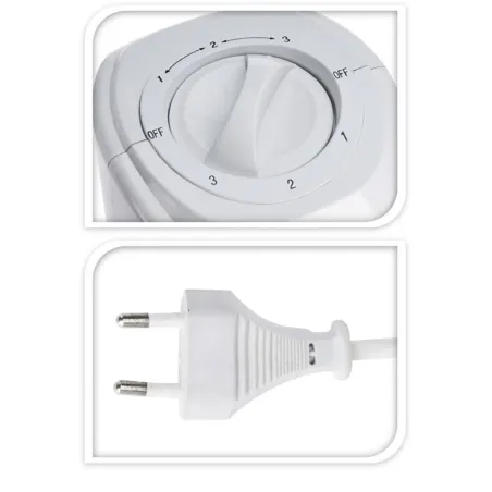 Ventilateur tour pivotant 45W - 80 cm - 3 vitesses - Blanc