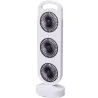 Ventilateur de table rechargeable 3 sorties - Blanc 3W