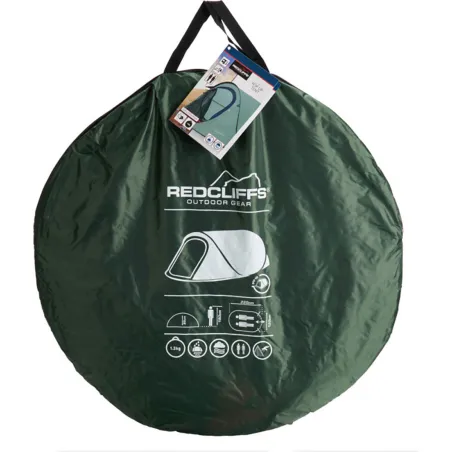 Tente 2 personnes ultra-légère 160x270x110 cm - Vert foncé