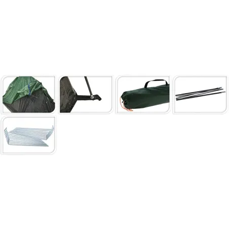 Tente 2 personnes ultra-légère 160x270x110 cm - Vert foncé