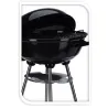 Barbecue mobile Ø46 cm avec roues - Grille chromée et bol émaillé