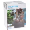 Fontaine décorative bois LED 22×19×29 cm – Jardin zen