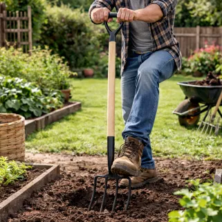 Fourche à bêcher bois 115 cm