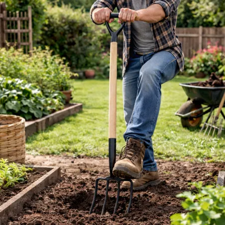 Fourche à bêcher bois 115 cm