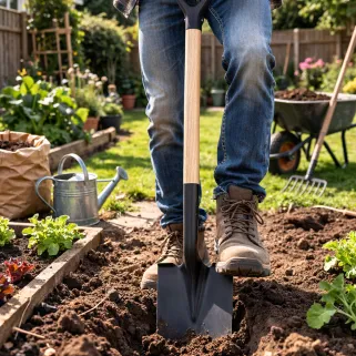 Bêche manche en bois L. 115 cm Progarden