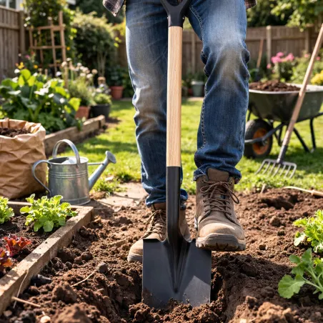 Bêche manche en bois L. 115 cm Progarden