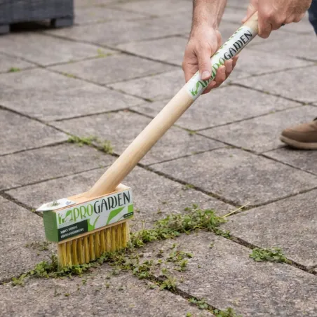 Brosse mauvaises herbes poils métalliques Progarden
