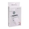 Dérouleur de papier toilette à ventouse avec tablette intégrée - Blanc