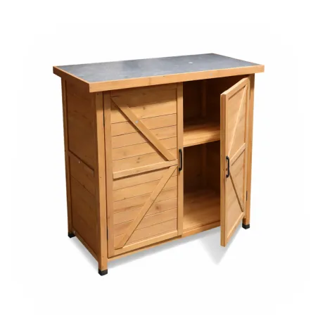 Abri de jardin bois Sambre 2 portes 80 x 45 x 93 cm