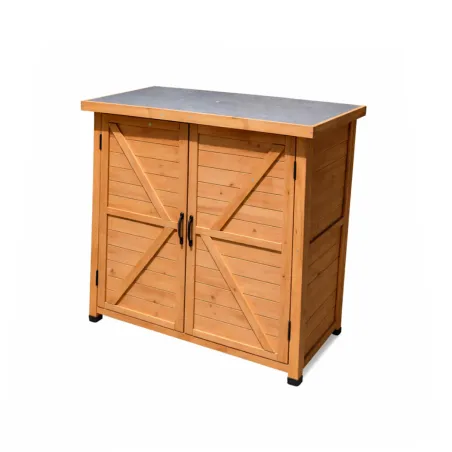 Abri de jardin bois Sambre 2 portes 80 x 45 x 93 cm