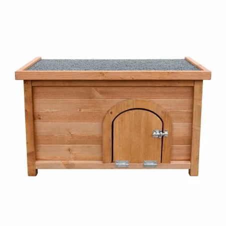 Clapier à lapin en bois toit en asphalte