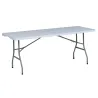 Table pliante en résine 10 couverts 180x70x74cm pieds métal