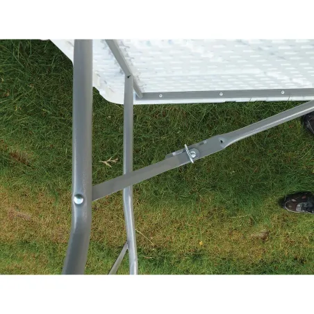 Table pliante en résine 10 couverts 180x70x74cm pieds métal