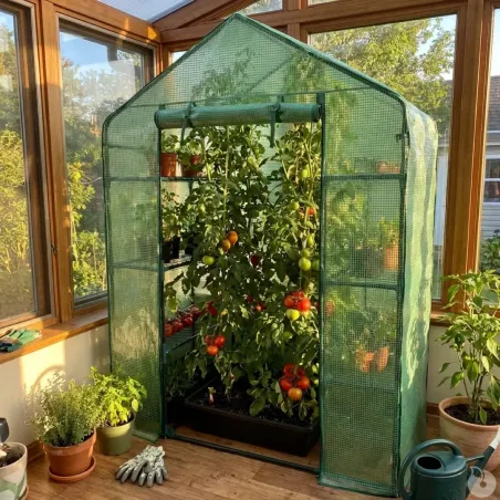 Serre de jardin avec étagères 143 x 73 x 195 cm