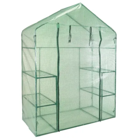 Serre de jardin avec étagères 143 x 73 x 195 cm