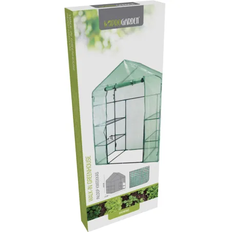 Serre de jardin avec étagères 143 x 73 x 195 cm