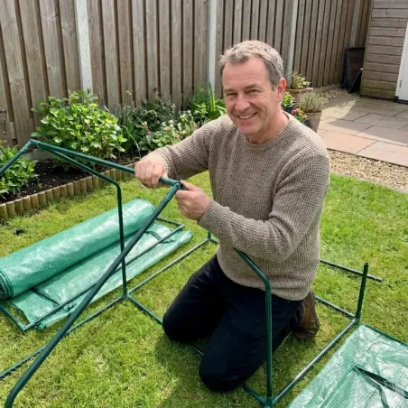 Serre de jardin avec étagères 143 x 73 x 195 cm