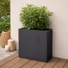 Pot de fleurs anthracite plastique 60 X 26 X 60 cm