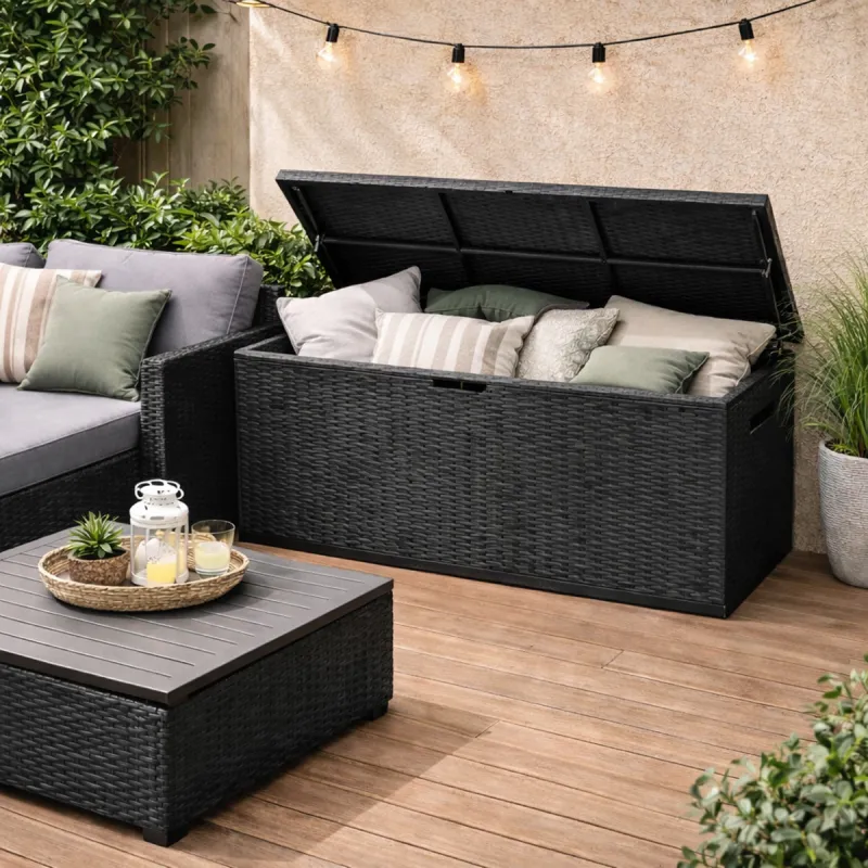 Coffre de rangement jardin 350L - 120 X 51 X 60 cm