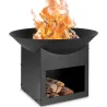 Brasero métal noir sur support Ø 57cm