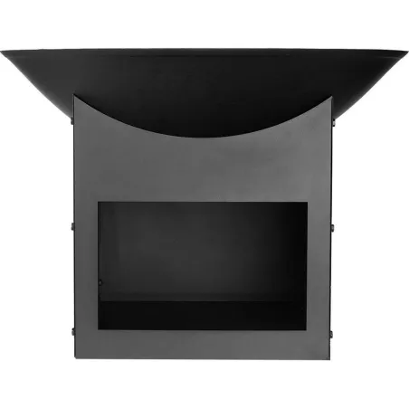 Brasero métal noir sur support Ø 57cm