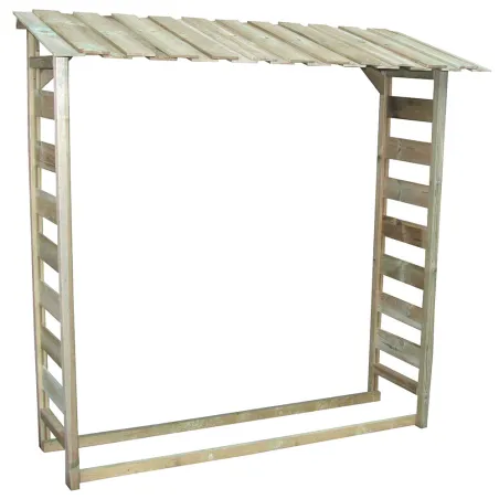 Abri bûches en bois autoclave 1,8 stères 170 x 46 x 182 cm