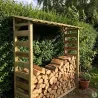 Abri bûches en bois autoclave 1,8 stères 170 x 46 x 182 cm
