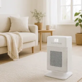 Chauffage et humidificateur minuterie 12h 1800W 19,8x15,5x30,5cm
