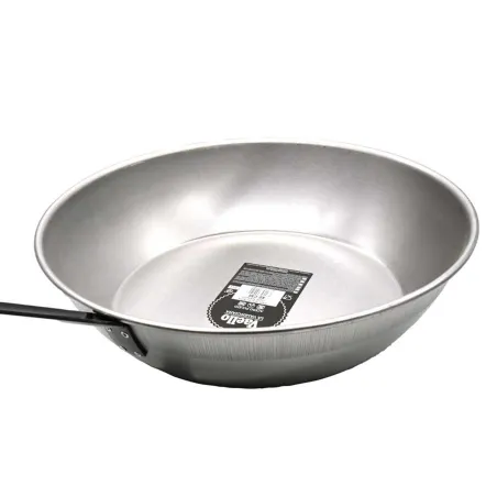 Poêle creuse cuisson trad acier poli laminé à froid 40cm