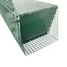 Piège à trappes type US 2 entrées maille acier vert ragondins, rats musqués,