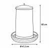 Mangeoire volaille à trémie métal 40 kg
