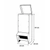 Mangeoire trémie galvanisée verte anti gaspillage 15 kg