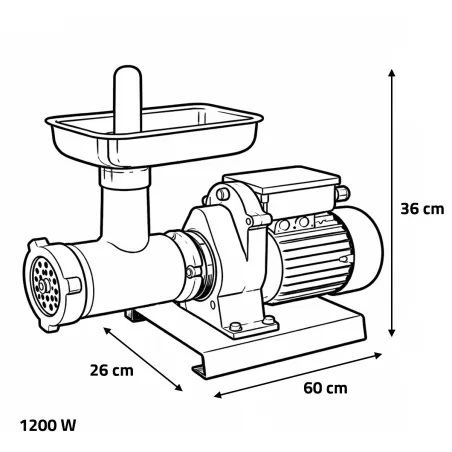 Hachoir Professionnel Moteur Étanche Monophasé Induction 220V