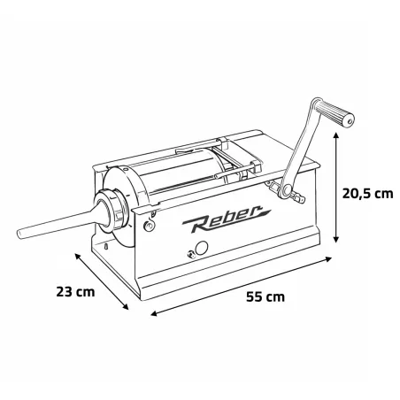 Poussoir à saucisses Reber professionnel 3 L