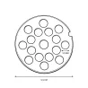 Grilles pour hachoir 450 Watts Reber®
