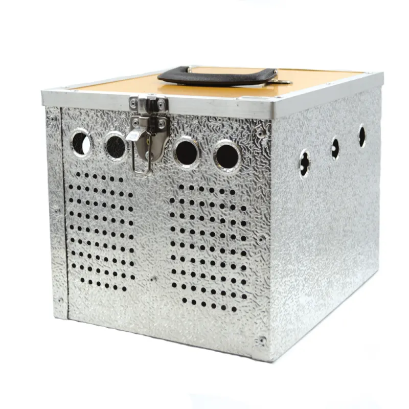 Panier aluminium 2 loges 24 x 21 x 28cm