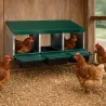 Pondoir poule pro en tôle galvanisée 3 nids