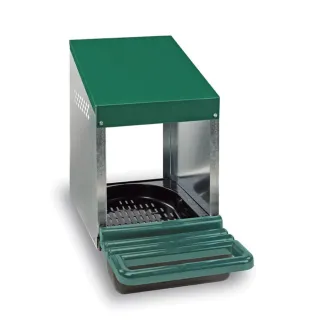 Pondoir poule Pro en tôle galvanisée 1 nid