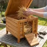 Nichoir poulailler Bois forme cube poules, canards, cailles ou lapins