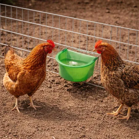 Mangeoire - abreuvoir à crochets plastique contenance 300 ml Olba